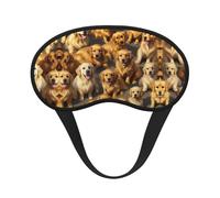 Golden Retrievers Masque de sommeil souple pour les yeux sans pression pour dormir