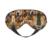 Golden Retrievers Masque doux pour les yeux pour homme et femme confortable avec sangle réglable pour voyage, yoga, sieste, travail