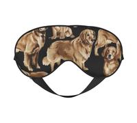 Golden Retrievers Masque occultant pour homme et femme avec sangle réglable des deux côtés