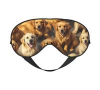 Golden Retrievers Masque pour les yeux élégant et léger pour voyage, yoga, sieste, méditation, camping, travail, relaxation