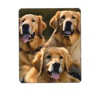 Golden Retrievers Tapis de souris imprimé pour jeu, ordinateur portable 25,4 x 30,5 cm, bureau 20 x 24,1 cm
