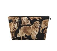 Golden Retrievers, Trousse de Toilette Trousse de Maquillage Sac à cosmétiques Trousse de Toilette de Voyage Portable
