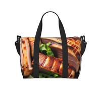 Golden Roast Hand Sac de voyage pour homme et femme. Matériau durable et design élégant, adapté pour les voyages d'affaires et de loisirs.