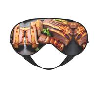 Golden Roast Masque doux pour les yeux, imprimé sur toute la surface, 96 % polyester, 4 % élasthanne