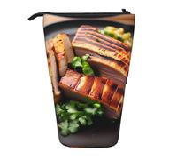 Golden Roast Trousse à crayons extensible en tissu Oxford multi-design réglable en hauteur