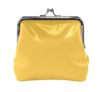 Golden Rod Porte-monnaie imperméable en cuir uni pour femme