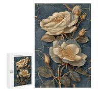 Golden Rose Wall Mural Puzzle 1000 Pièces Educa Jouet en Bois Cadeau Unique Décoration Intérieure Jeu Éducatif Challenge Toy Adultes Et Enfants À Partir De 14 Ans 1000 PCS