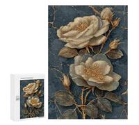 Golden Rose Wall Mural Puzzle 300 Pièces Educa Jouet en Bois Cadeau Unique Décoration Intérieure Jeu Éducatif Challenge Toy Adultes Et Enfants À Partir De 14 Ans 300 PCS