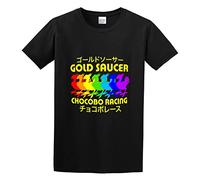 Golden Saucer Chocobo Racing Logo Graphic Unisex Tee Shirt Black L