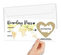 Golden Scratch A17 Lot de 2 cartes surprise pour révélation de vœux Guess What - Cadeau surprise à gratter pour anniversaire, vacances, Noël, mariage, anniversaire de mariage, Saint-Valentin