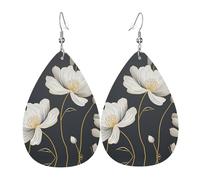 Golden Seamless Pendantes Tendance Boucles D'Oreilles En Cuir Légères Boucle D'Oreille Pour Quotidien Femme Décorations