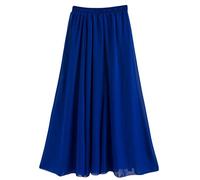 Golden Service Femme Jupe Boheme Tour de Taille Elastique Casual en Chiffon Dress Plage Mariage Grande