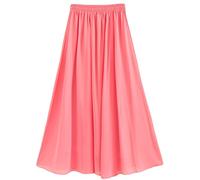 Golden Service Femme Jupe Boheme Tour de Taille Elastique Casual en Chiffon Dress Plage Mariage Grande