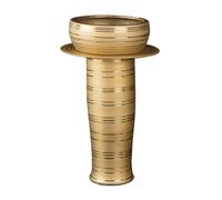 Golden Sink, Luxury Floor Standing Vanity Sink Combo with Faucet, Drain and Mirror, 3-Pieces Column Basin(Color:C) (A One Size)