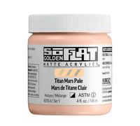Golden SoFlat Acrylique Titan Mars pâle Pot de 118 ml