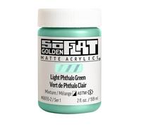 Golden SoFlat Acryliques, vert phtalo clair, pot de 59 ml