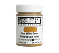 Golden SoFlat Matte Acrylic Paint, 2oz jar, Mars Yellow Deep (6705-2)
