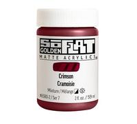 GOLDEN SoFlat Matte Acrylics, pourpre, pot de 59 ml, peinture acrylique professionnelle, semi-opaque
