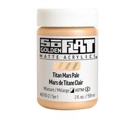 GOLDEN SoFlat Matte Acrylics, Titan Mars Pale, pot de 59 ml, peinture acrylique professionnelle, semi-opaque