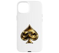 Golden Spade Sunglasses Poker Casino Lucky Symbol Coque pour iPhone 15 Plus