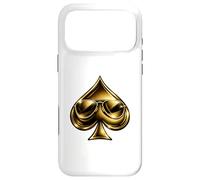 Golden Spade Sunglasses Poker Casino Lucky Symbol Coque pour iPhone 17 Pro Max