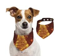 Golden Star Bandana pour chien et chat Motif sapin de Noël 1 pièce Accessoires pour petits chiens