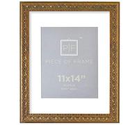 Golden State Art, Cadre photo avec finition blanche mate pour photo 20 x 35 cm et verre véritable 20 x 25 cm
