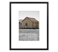 Golden State Art, Cadre photo en aluminium de 20,3 x 25,4 cm pour photos de 12,7 x 17,8 cm avec chevalet ivoire mat pour affichage de table - Affichage mural - Idéal pour les mariages, les remises de