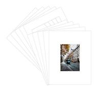 Golden State Art Lot de 20 Tapis de 27,9 x 35,6 cm à 4 Plis pour Photo de 12,7 x 17,8 cm Blanc