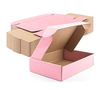 Golden State Art, Lot de 26 petites boîtes d'expédition en carton ondulé pour expédition, emballage, cadeaux, produits