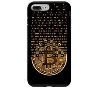 Golden Stylish Bitcoin Tees, Bitcoin Cryptocurrency Graphic Coque pour iPhone 7 Plus/8 Plus