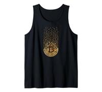 Golden Stylish Bitcoin Tees, Bitcoin Cryptocurrency Graphic Débardeur