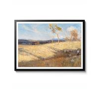 Golden Summer, Eaglemont par Arthur Streeton, impression de paysage impressionniste, art mural de ferme, poster de campagne 1889, décoration cadeau, archivage mat, 50 x 70 cm (impression uniquement