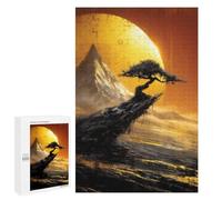 Golden Sunset Mountain Landscape Puzzle 1000 Pièces Educa Jouet en Bois Cadeau Unique Décoration Intérieure Jeu Éducatif Challenge Toy Adultes Et Enfants À Partir De 14 Ans 1000 PCS