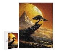 Golden Sunset Mountain Landscape Puzzle 500 Pièces Educa Jouet en Bois Cadeau Unique Décoration Intérieure Jeu Éducatif Challenge Toy Adultes Et Enfants À Partir De 14 Ans 500 PCS