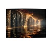 Golden Surge Puzzle horizontal en bois de 500 pièces pour développer des compétences pratiques pour se détendre et interagir parent-enfant