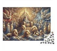 Golden Throne Fantasy Art Puzzle 1000 Pièces Educa Jouet en Bois Cadeau Unique Décoration Intérieure Jeu Éducatif Challenge Toy Adultes & Enfants des 14 Ans 70x50cm/1000pcs