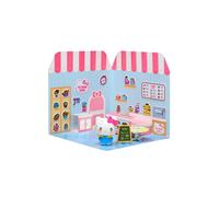Golden Toys Boîte Avec Fleurs Café Maison Vinyles Avec Figurine Incluse Hello Kitty 20.5x20.5x6 Cm 7 Cm