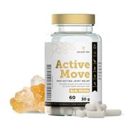 Golden Tree Active Move - Gélules Articulations avec Boswellia, Acide Hyaluronique, Collagène UC-II & Vitamine C - Complexe Articulations pour le soin quotidien - 60 gélules