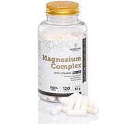 Golden Tree Magnesium Complex - Magnésium Complexe Triple avec Citrate, Bisglycinate et Malate de Magnésium - Haute Teneur 400 mg avec Vitamine D3 et B6 - 120 Gélules
