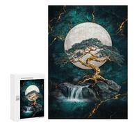 Golden Tree Moonlit Waterfall Puzzle 1000 Pièces Educa Jouet en Bois Cadeau Unique Décoration Intérieure Jeu Éducatif Challenge Toy Adultes Et Enfants À Partir De 14 Ans 300 PCS