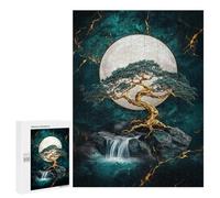 Golden Tree Moonlit Waterfall Puzzle 1000 Pièces Educa Jouet en Bois Cadeau Unique Décoration Intérieure Jeu Éducatif Challenge Toy Adultes Et Enfants À Partir De 14 Ans 500 PCS