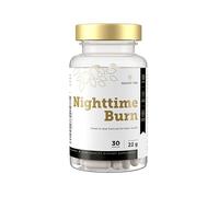 Golden Tree Nighttime Burn - Gélules de Fibres au Figuier de Barbarie, Vitamine B3, Vitamine B6, Racine de Valériane & L-Carnitine - Sans Caféine - 30 Gélules Véganes