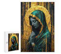 Golden Virgin Mary Painting Puzzle 1000 Pièces Educa Jouet en Bois Cadeau Unique Décoration Intérieure Jeu Éducatif Challenge Toy Adultes Et Enfants À Partir De 14 Ans 1000 PCS