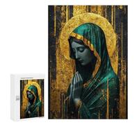 Golden Virgin Mary Painting Puzzle 1000 Pièces Educa Jouet en Bois Cadeau Unique Décoration Intérieure Jeu Éducatif Challenge Toy Adultes Et Enfants À Partir De 14 Ans 300 PCS