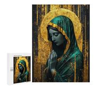 Golden Virgin Mary Painting Puzzle 500 Pièces Educa Jouet en Bois Cadeau Unique Décoration Intérieure Jeu Éducatif Challenge Toy Adultes Et Enfants À Partir De 14 Ans 500 PCS