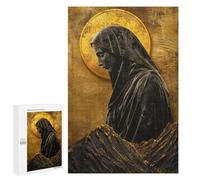 Golden Virgin Mary Statue Puzzle 1000 Pièces Educa Jouet en Bois Cadeau Unique Décoration Intérieure Jeu Éducatif Challenge Toy Adultes Et Enfants À Partir De 14 Ans 1000 PCS