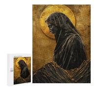 Golden Virgin Mary Statue Puzzle 1000 Pièces Educa Jouet en Bois Cadeau Unique Décoration Intérieure Jeu Éducatif Challenge Toy Adultes Et Enfants À Partir De 14 Ans 500 PCS