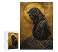 Golden Virgin Mary Statue Puzzle 300 Pièces Educa Jouet en Bois Cadeau Unique Décoration Intérieure Jeu Éducatif Challenge Toy Adultes Et Enfants À Partir De 14 Ans 300 PCS