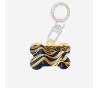 Golden Wave Médaille d'identification pour animaux de compagnie, en acrylique en forme d'os, parfaite pour les chiens et les chats de petite et grande taille, mignonne et fonctionnelle